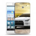 Дизайнерский пластиковый чехол для Huawei Ascend D2 Nissan