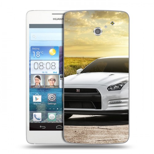 Дизайнерский пластиковый чехол для Huawei Ascend D2 Nissan