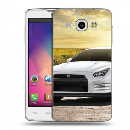 Дизайнерский пластиковый чехол для LG L60 Nissan