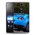 Дизайнерский пластиковый чехол для Sony Xperia TX Nissan