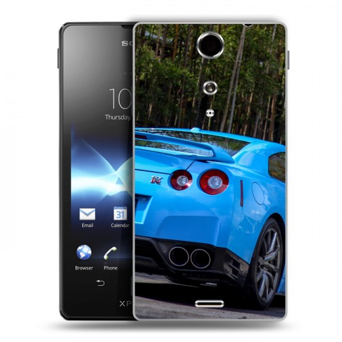 Дизайнерский пластиковый чехол для Sony Xperia TX Nissan