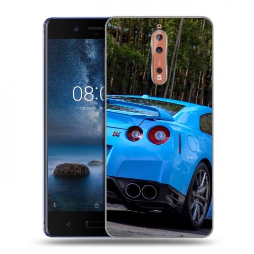 Дизайнерский пластиковый чехол для Nokia 8 Nissan