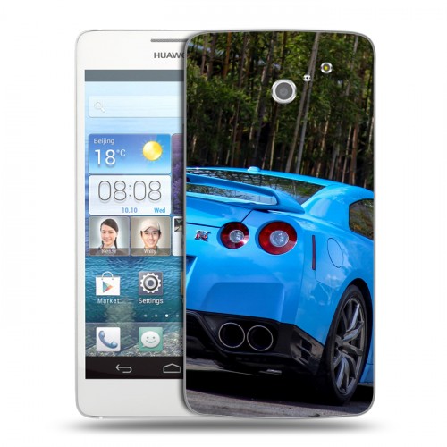 Дизайнерский пластиковый чехол для Huawei Ascend D2 Nissan