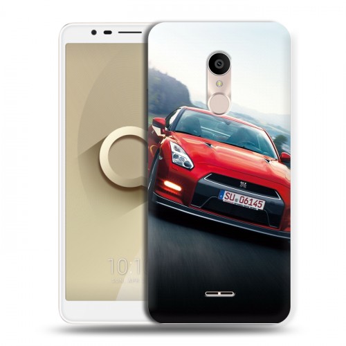 Дизайнерский пластиковый чехол для Alcatel 3C Nissan