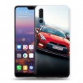 Дизайнерский силиконовый с усиленными углами чехол для Huawei P20 Pro Nissan