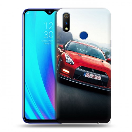 Дизайнерский пластиковый чехол для Realme 3 Pro Nissan