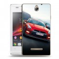 Дизайнерский пластиковый чехол для Sony Xperia E Nissan