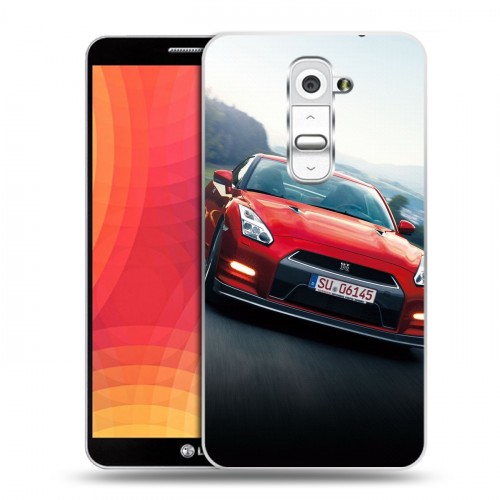 Дизайнерский пластиковый чехол для LG Optimus G2 Nissan