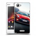 Дизайнерский пластиковый чехол для Sony Xperia L Nissan