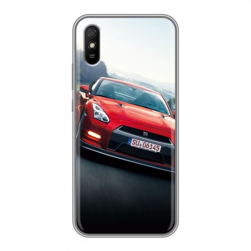 Дизайнерский силиконовый с усиленными углами чехол для Xiaomi RedMi 9A Nissan