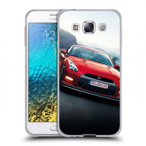 Дизайнерский пластиковый чехол для Samsung Galaxy E5 Nissan