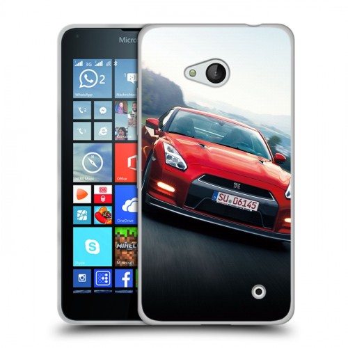 Дизайнерский пластиковый чехол для Microsoft Lumia 640 Nissan