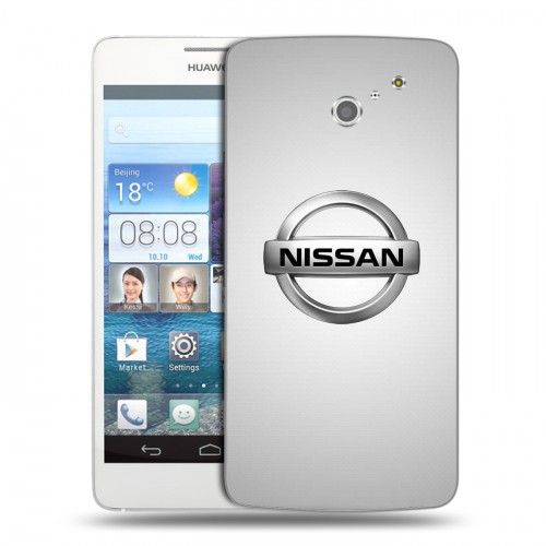 Дизайнерский пластиковый чехол для Huawei Ascend D2 Nissan