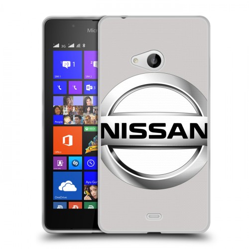 Дизайнерский пластиковый чехол для Microsoft Lumia 540 Nissan