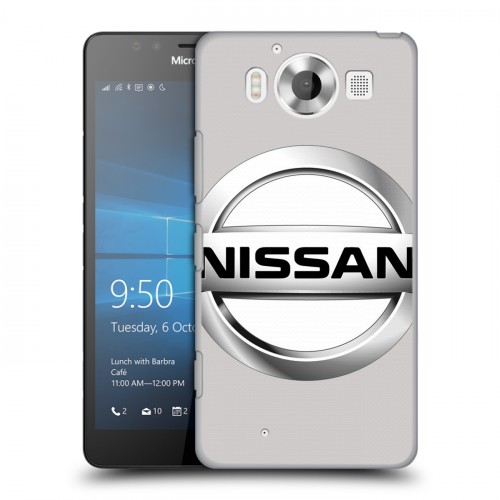 Дизайнерский пластиковый чехол для Microsoft Lumia 950 Nissan