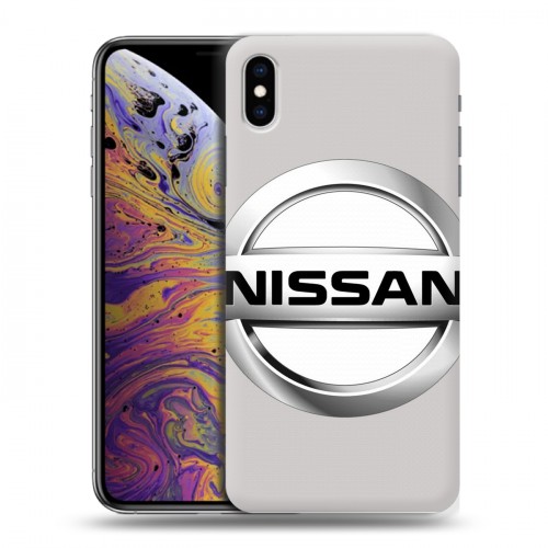 Дизайнерский силиконовый чехол для Iphone Xs Max Nissan