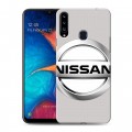 Дизайнерский пластиковый чехол для Samsung Galaxy A20s Nissan