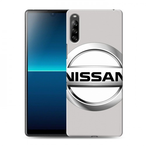 Дизайнерский силиконовый с усиленными углами чехол для Sony Xperia L4 Nissan