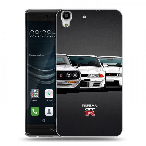 Дизайнерский пластиковый чехол для Huawei Y6II Nissan