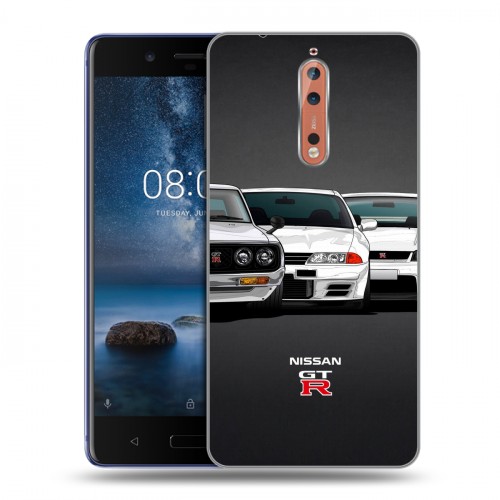 Дизайнерский пластиковый чехол для Nokia 8 Nissan