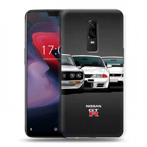 Дизайнерский пластиковый чехол для OnePlus 6 Nissan