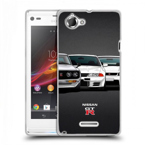 Дизайнерский пластиковый чехол для Sony Xperia L Nissan