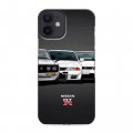 Дизайнерский пластиковый чехол для Iphone 12 Mini Nissan