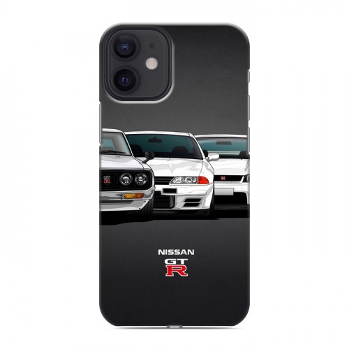 Дизайнерский пластиковый чехол для Iphone 12 Mini Nissan