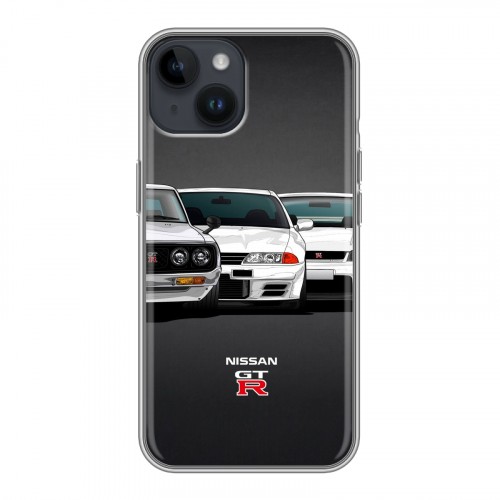 Дизайнерский пластиковый чехол для Iphone 14 Nissan