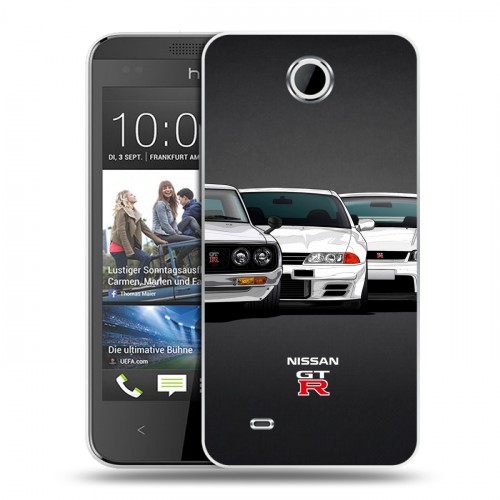 Дизайнерский пластиковый чехол для HTC Desire 300 Nissan