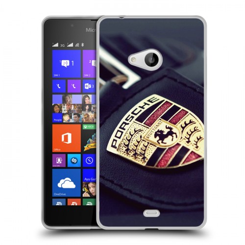 Дизайнерский пластиковый чехол для Microsoft Lumia 540 Porsche