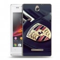 Дизайнерский пластиковый чехол для Sony Xperia E Porsche