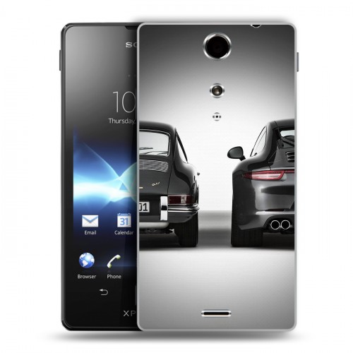 Дизайнерский пластиковый чехол для Sony Xperia TX Porsche