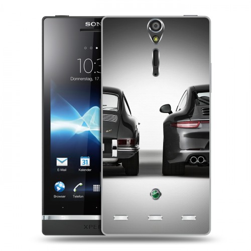 Дизайнерский пластиковый чехол для Sony Xperia S Porsche