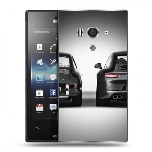 Дизайнерский пластиковый чехол для Sony Xperia acro S Porsche