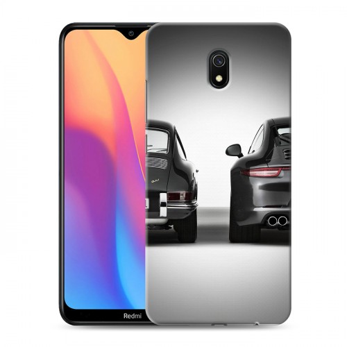 Дизайнерский силиконовый с усиленными углами чехол для Xiaomi RedMi 8A Porsche