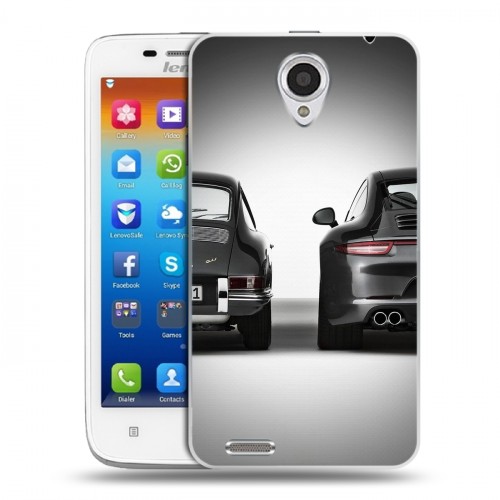 Дизайнерский пластиковый чехол для Lenovo S650 Ideaphone Porsche