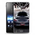 Дизайнерский пластиковый чехол для Sony Xperia TX Porsche