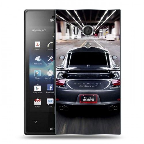 Дизайнерский пластиковый чехол для Sony Xperia acro S Porsche