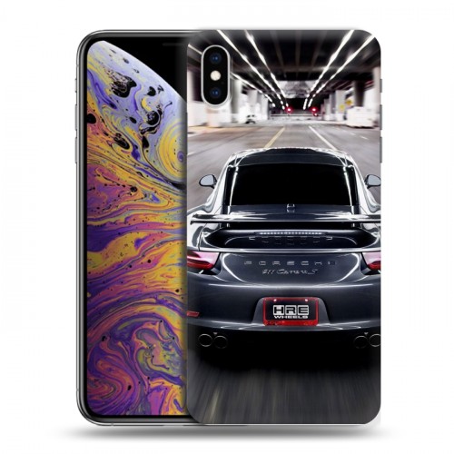 Дизайнерский силиконовый чехол для Iphone Xs Max Porsche