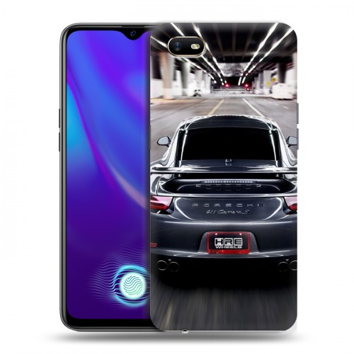 Дизайнерский силиконовый с усиленными углами чехол для OPPO A1k Porsche