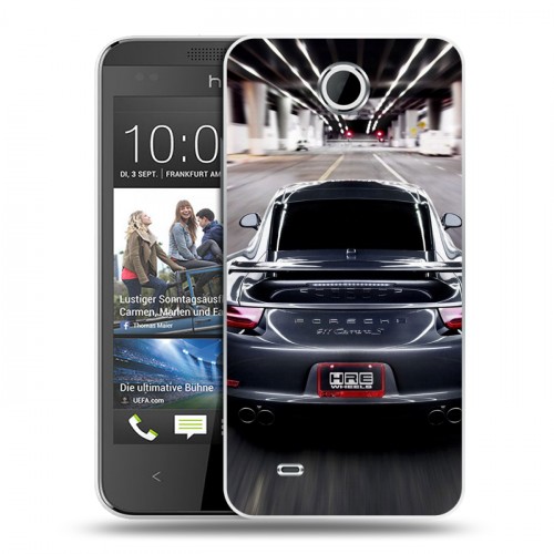 Дизайнерский пластиковый чехол для HTC Desire 300 Porsche