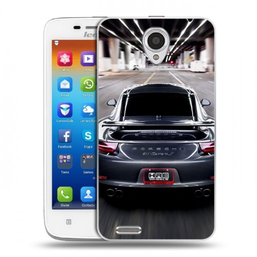 Дизайнерский пластиковый чехол для Lenovo S650 Ideaphone Porsche