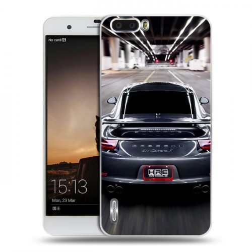 Дизайнерский силиконовый чехол для Huawei Honor 6 Plus Porsche