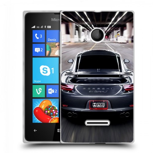 Дизайнерский пластиковый чехол для Microsoft Lumia 435 Porsche