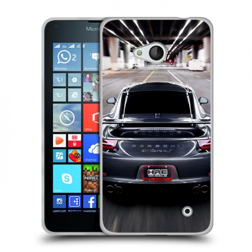 Дизайнерский пластиковый чехол для Microsoft Lumia 640 Porsche