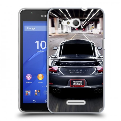 Дизайнерский пластиковый чехол для Sony Xperia E4g Porsche