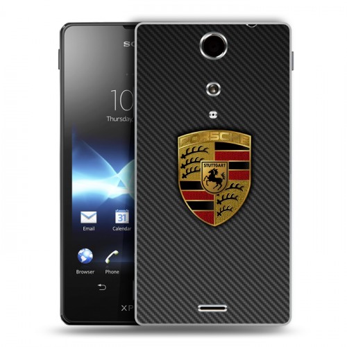 Дизайнерский пластиковый чехол для Sony Xperia TX Porsche