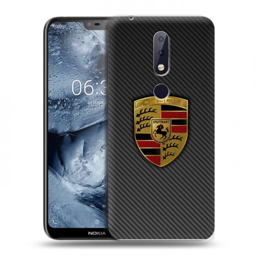 Дизайнерский силиконовый чехол для Nokia 6.1 Plus Porsche