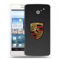 Дизайнерский пластиковый чехол для Huawei Ascend D2 Porsche